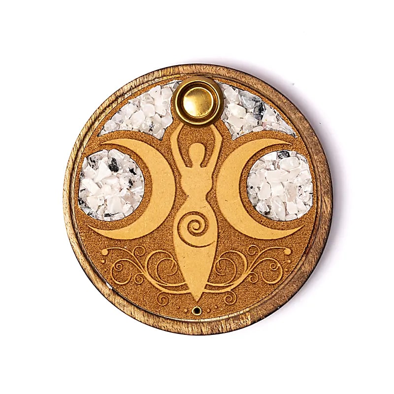 Wierook en kegeltjes houder Bergkristal