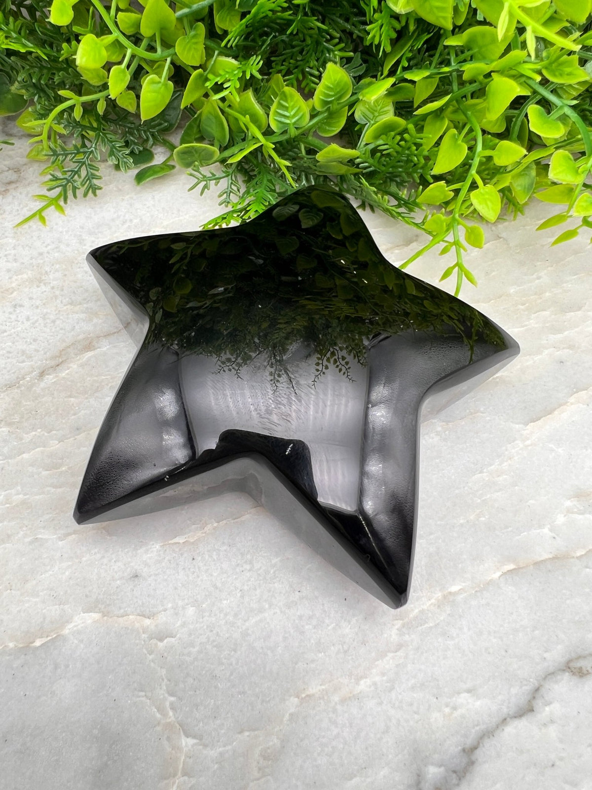 Zwarte Obsidiaan ster by KEY LIME STORE