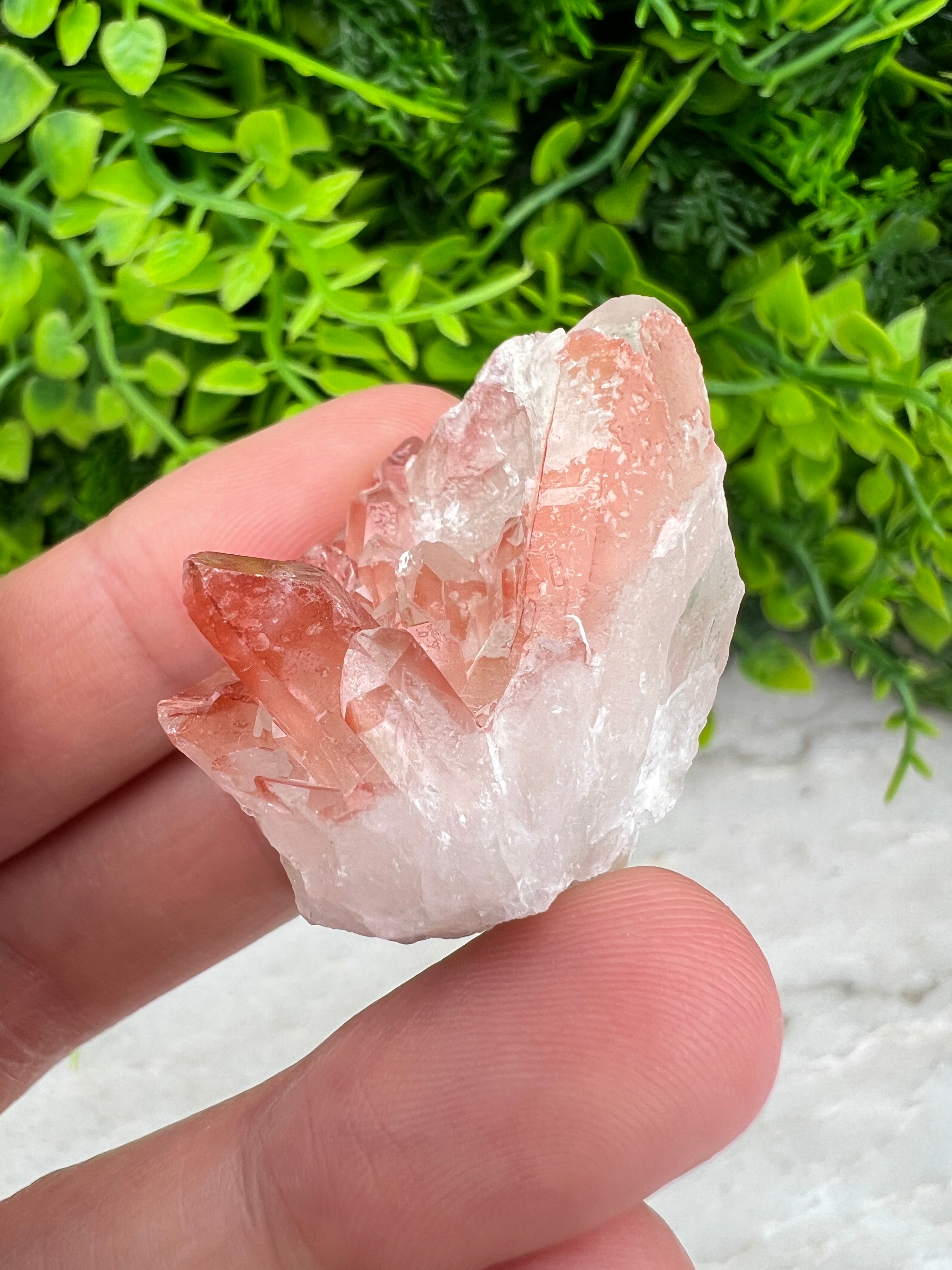 Red Healer (Hematoïde kwarts) cluster (3 cm)