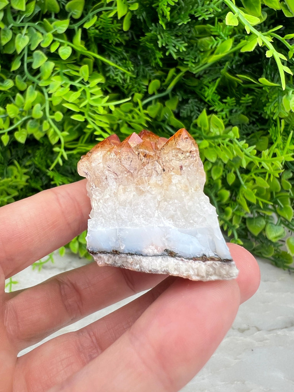 Citrin (gebrannter Amethyst) – Cluster (6 cm) von KEY LIME STORE