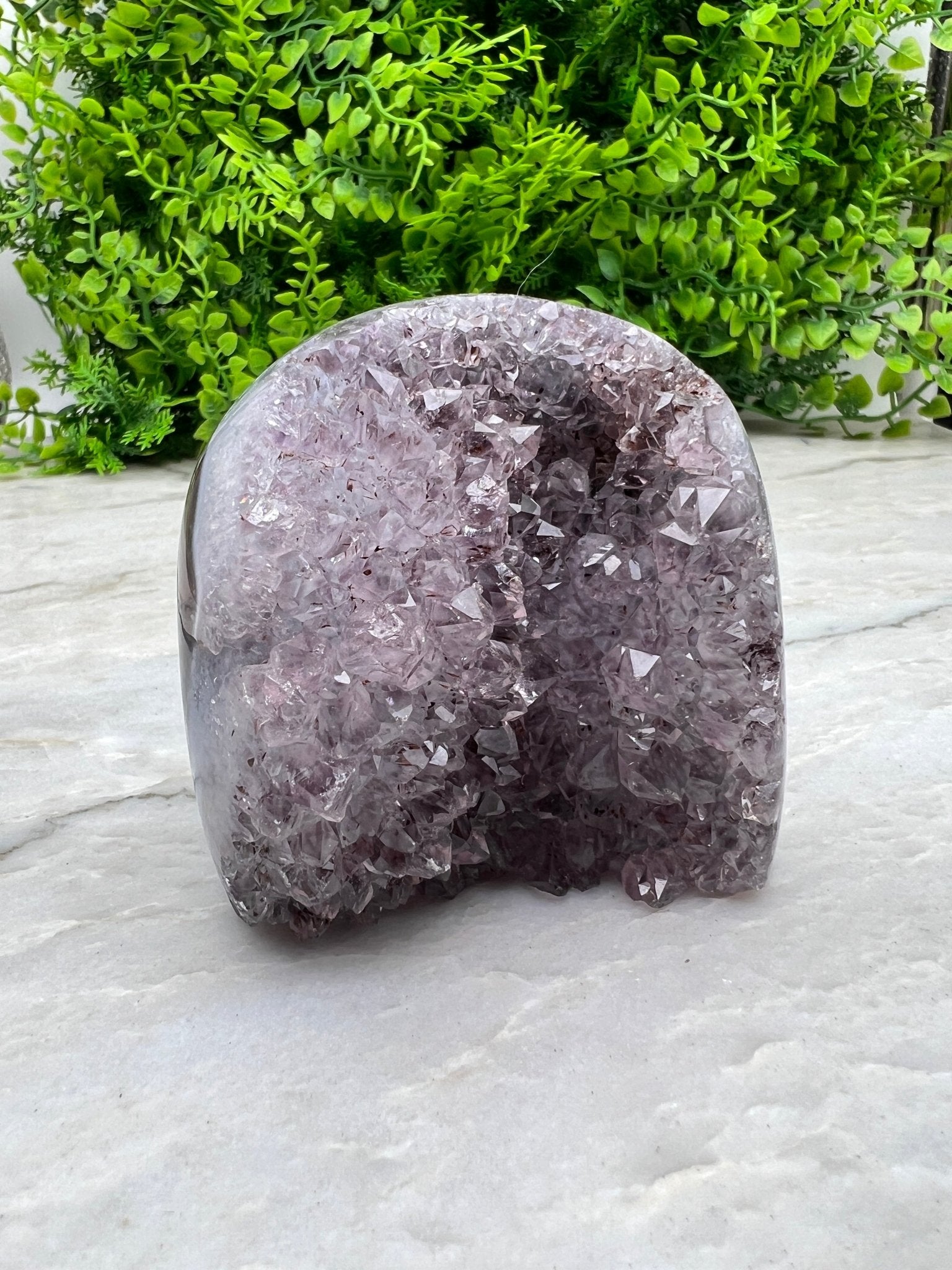 Agaat met Amethist cut base (420 gram) by KEY LIME STORE
