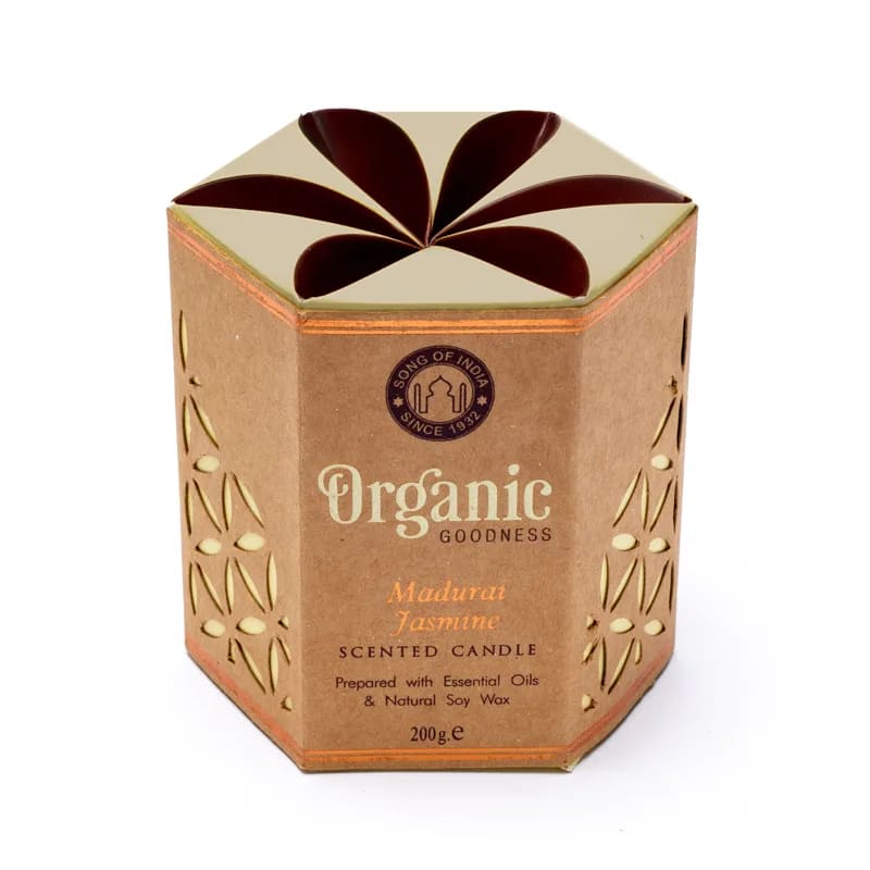Organic Goodness Jasmine Soy Wax Candle (200 g)