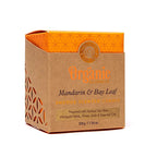 biologische geurkaars mandarijn & laurierblad (200g)