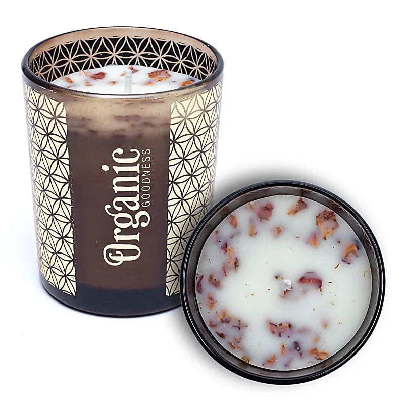 geurkaars roos geranium, Organic Goodness (200g)