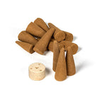 palo santo wierookkegels (72g) + houder