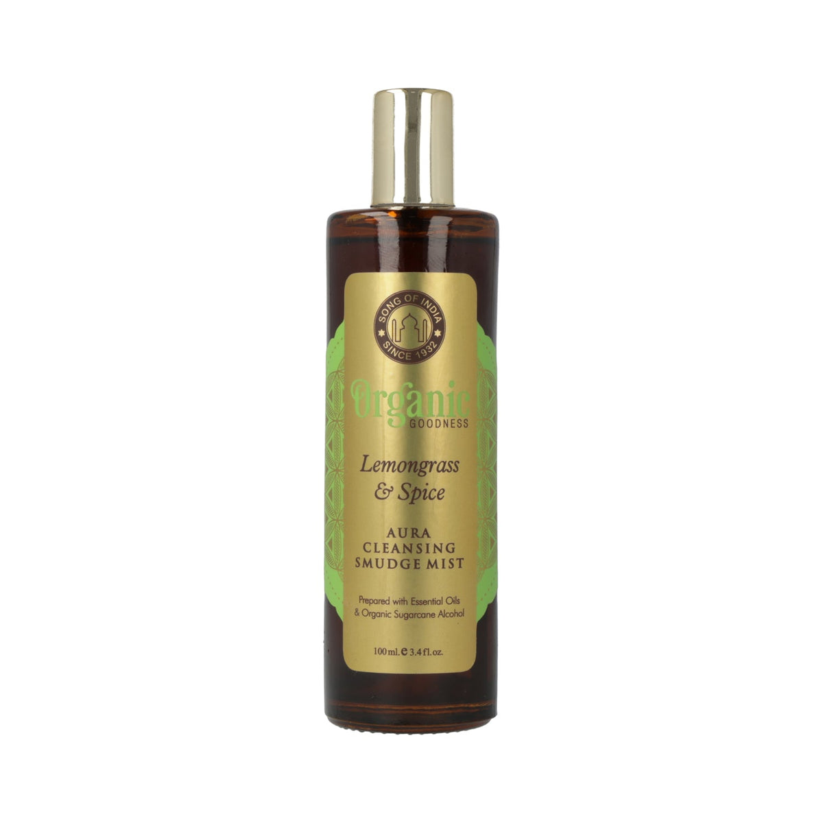 smudge room spray Organic Goodness Citroengras & Specerijen (100ml)