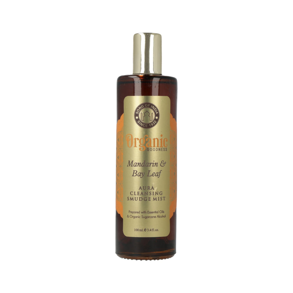 Smudge room spray Organic Goodness Mandarijn & Laurierblad (100ml)