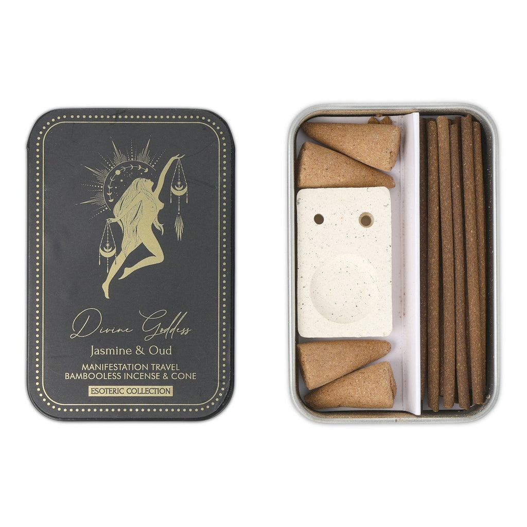 esoteric incense set wierook Divine Goddess brander (8x5,5cm)