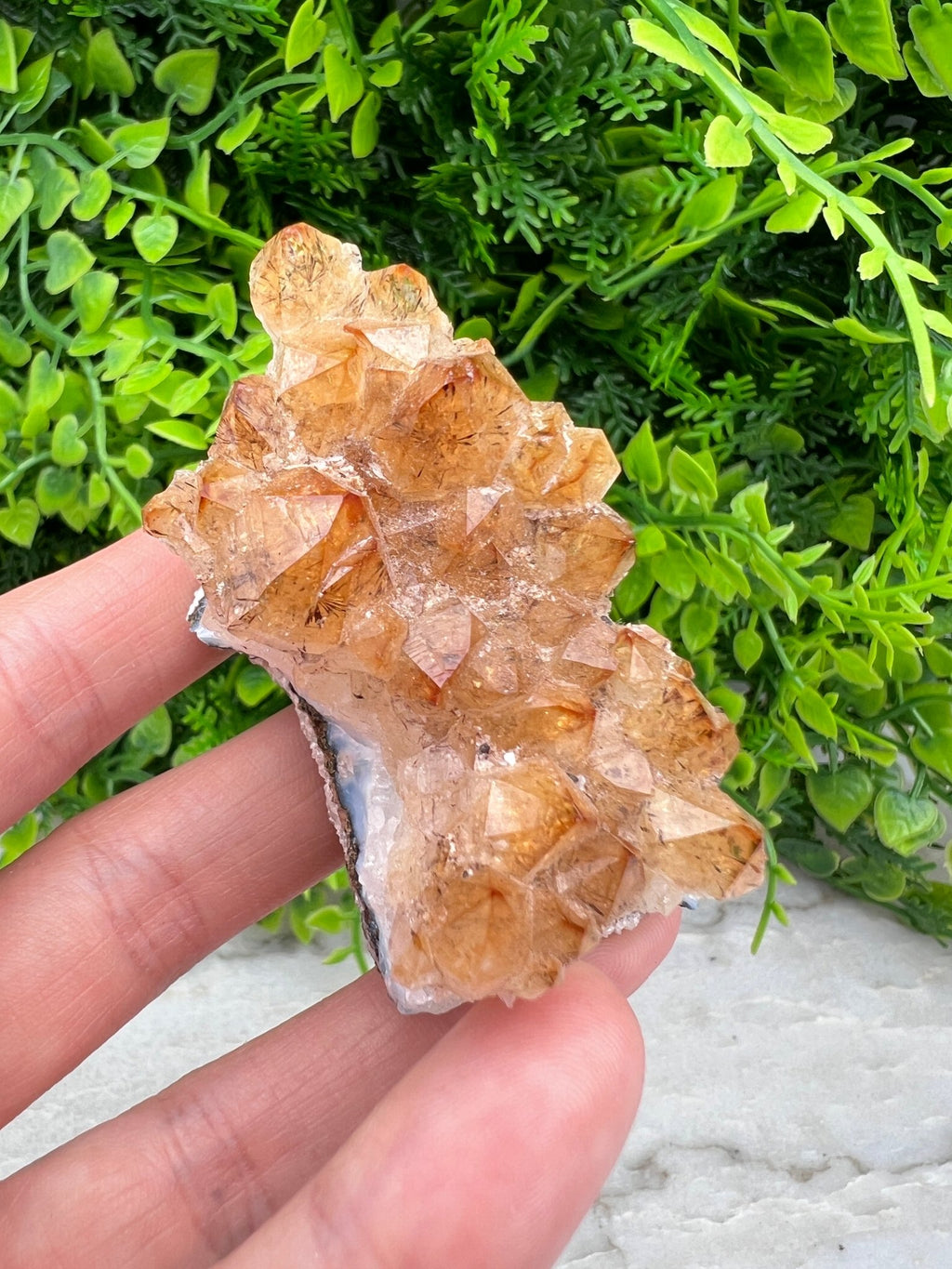 Citrin (gebrannter Amethyst) – Cluster (6 cm) von KEY LIME STORE