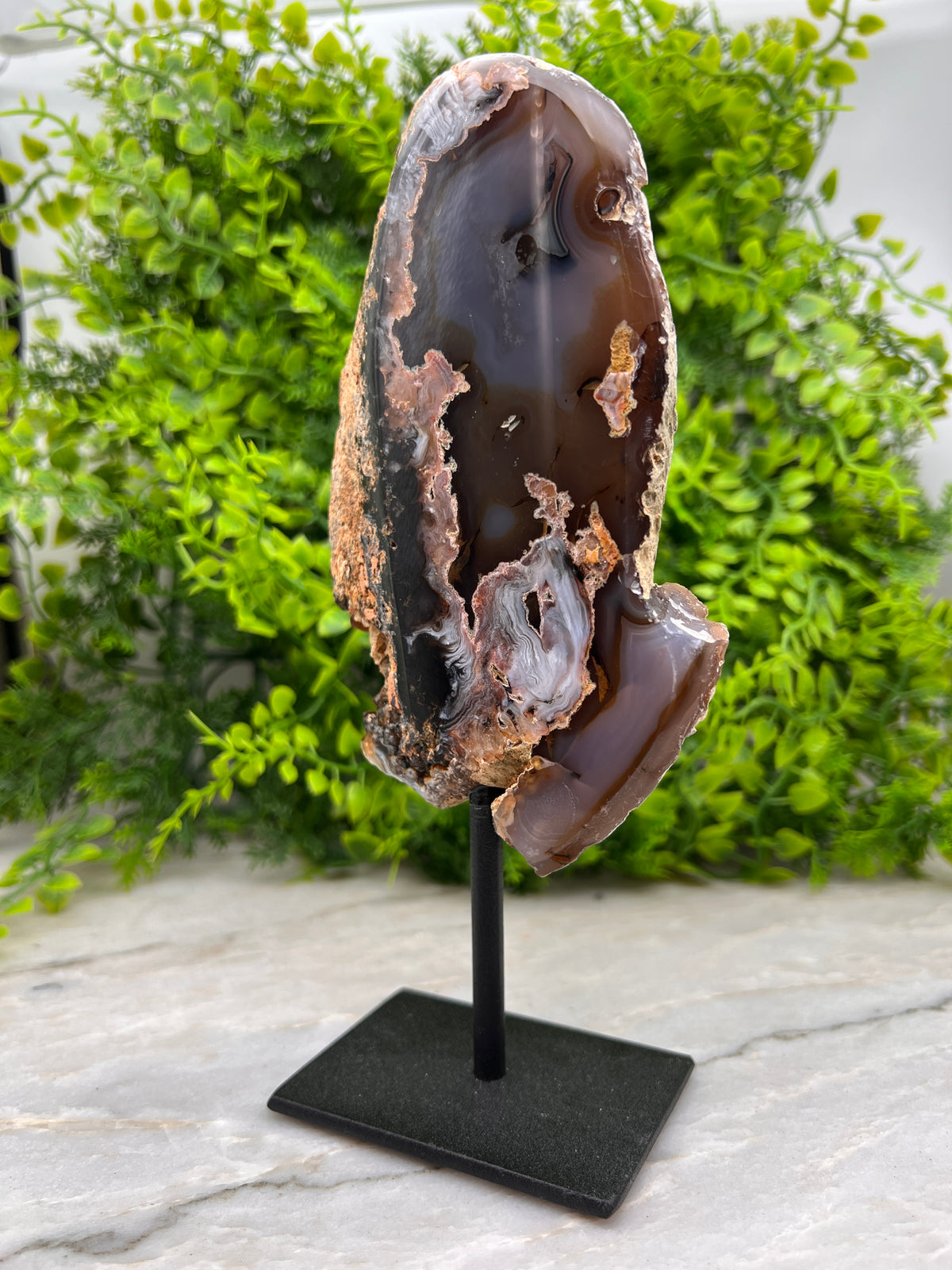 Agaat op standaard (19 cm)