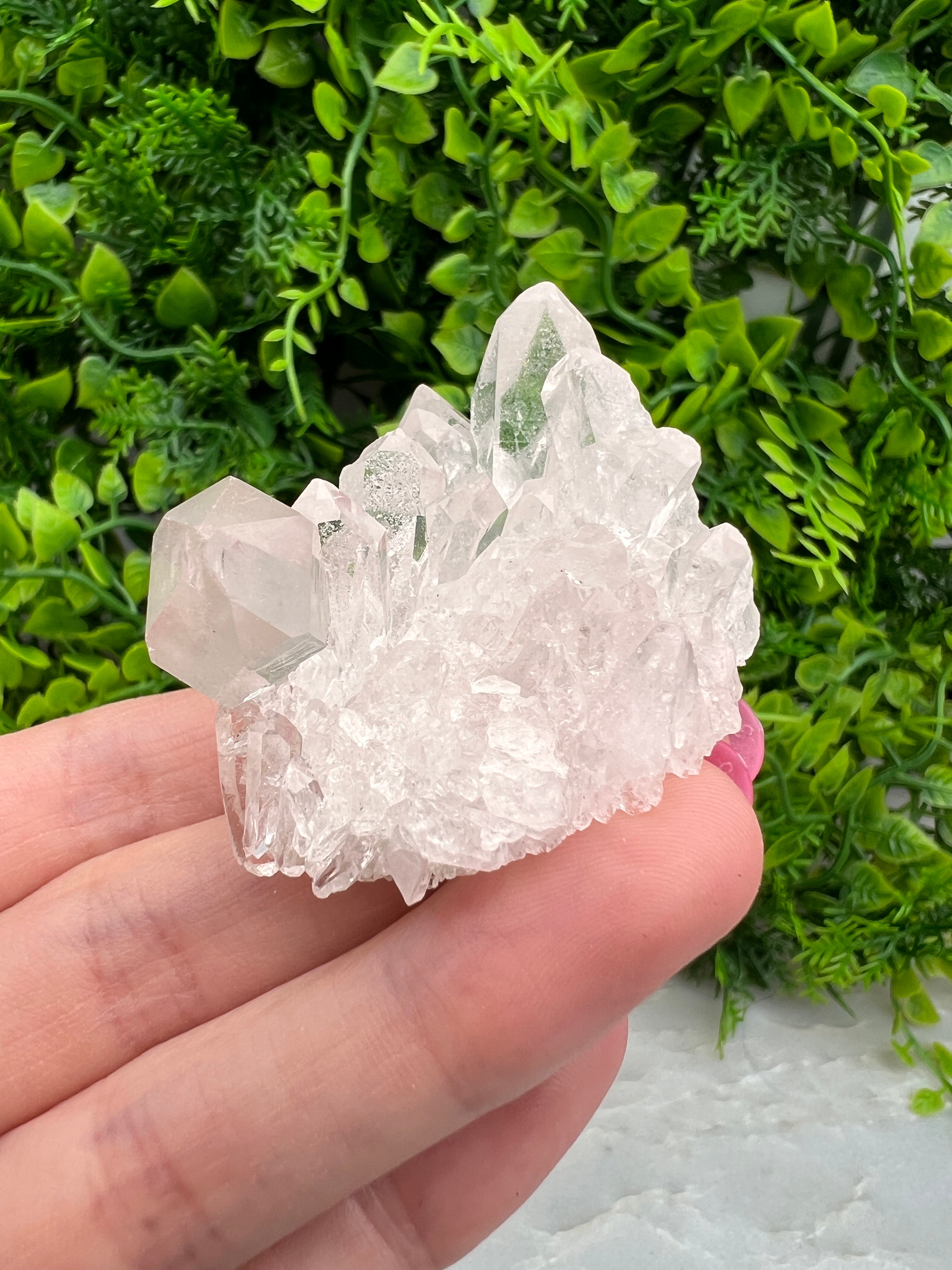 Zeer helder Bergkristal cluster (5 cm)
