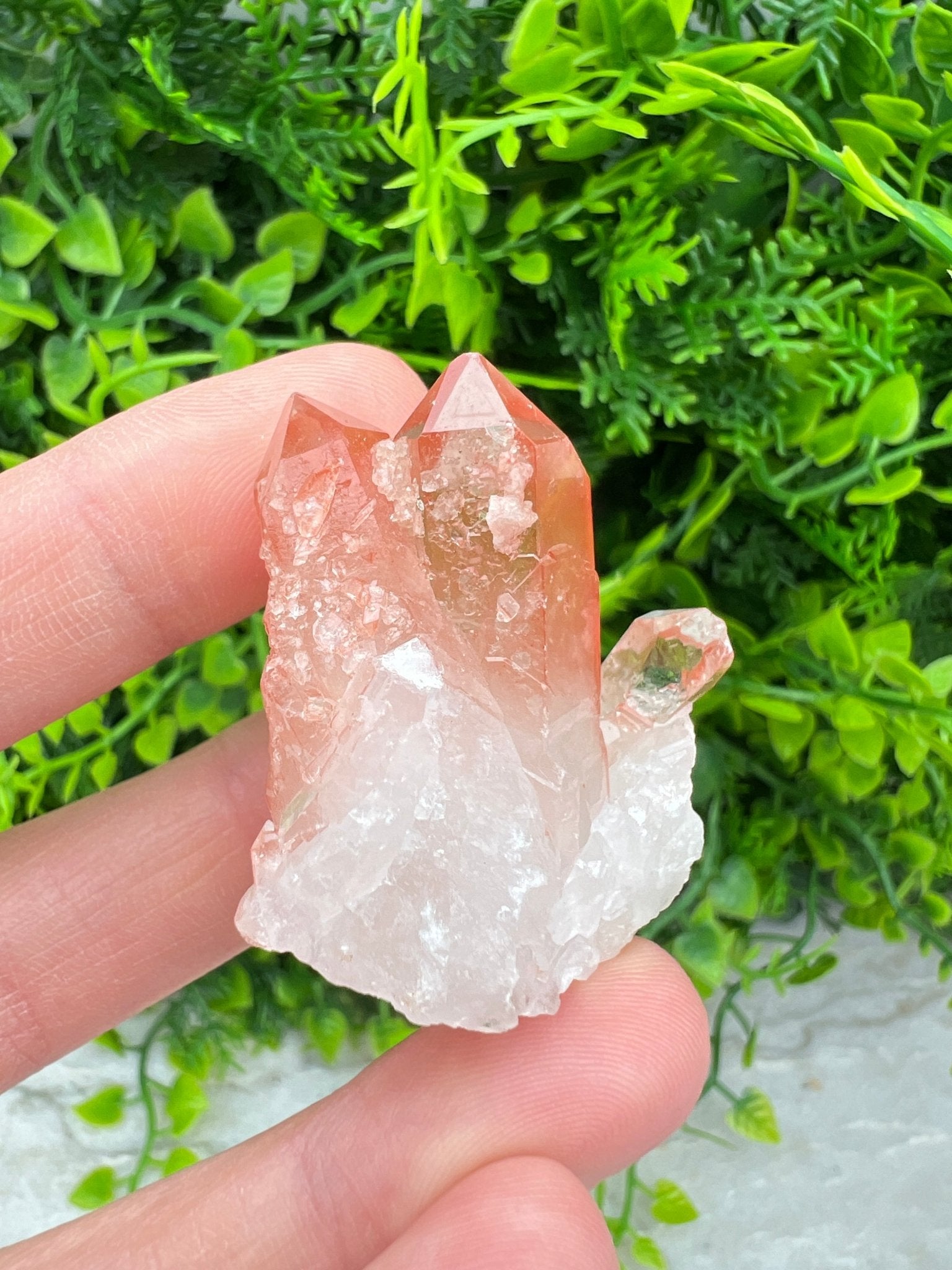 Red Healer (Hematoïde kwarts) cluster (4 cm) by KEY LIME STORE
