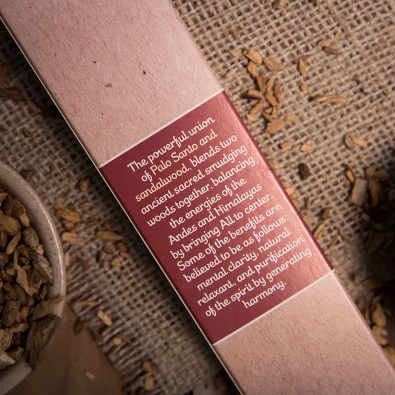 Palo Santo wierook met Sandelhout (±30g) Sagrada Madre