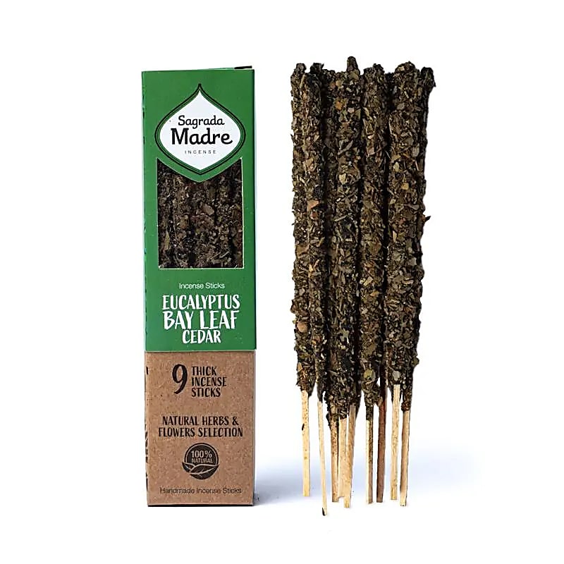 Sagrada Madre wierook Eucalyptus, Laurier & Ceder (±44g)