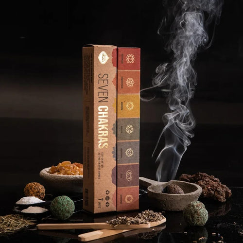 7 chakra smudge bombs Sagrada Madre Premium (±58g)