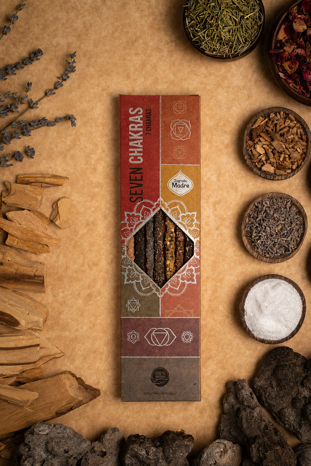 Sagrada Madre wierook 7 Chakras (±20g)