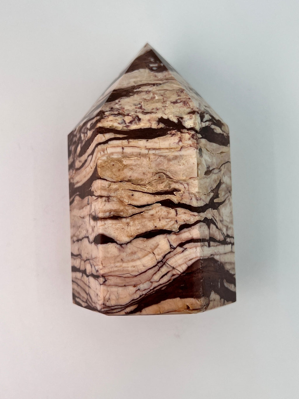 Zebra-Jaspis-Turm 0,252 kg von KEY LIME STORE