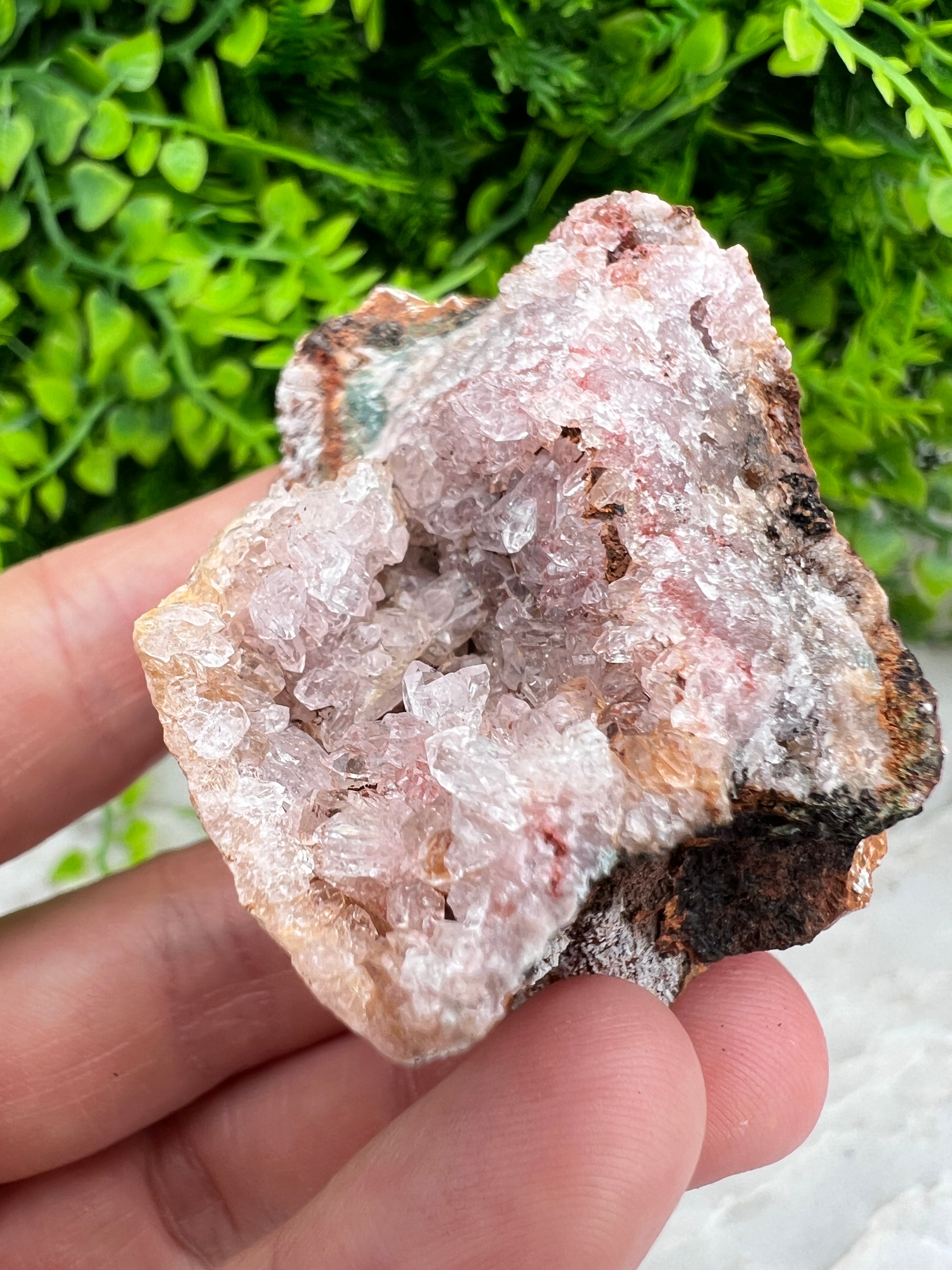 Roze Amethist cluster (5 cm)