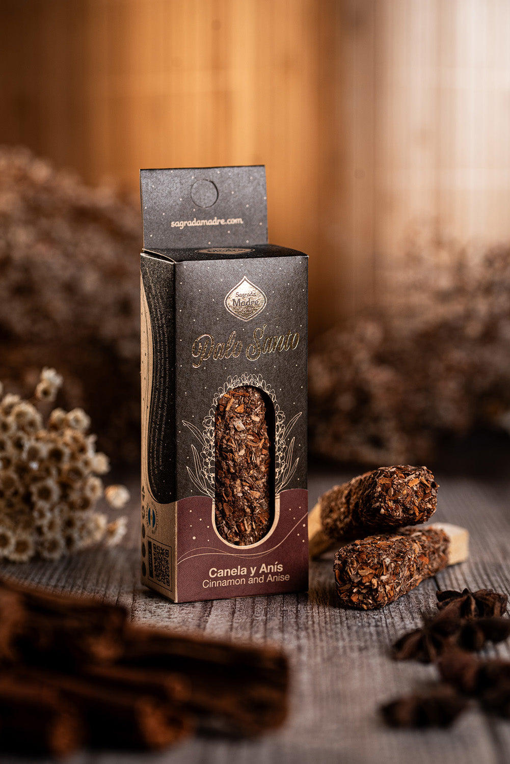 Palo Santo stokje kaneel, Sagrada Madre met Anijs (20g)