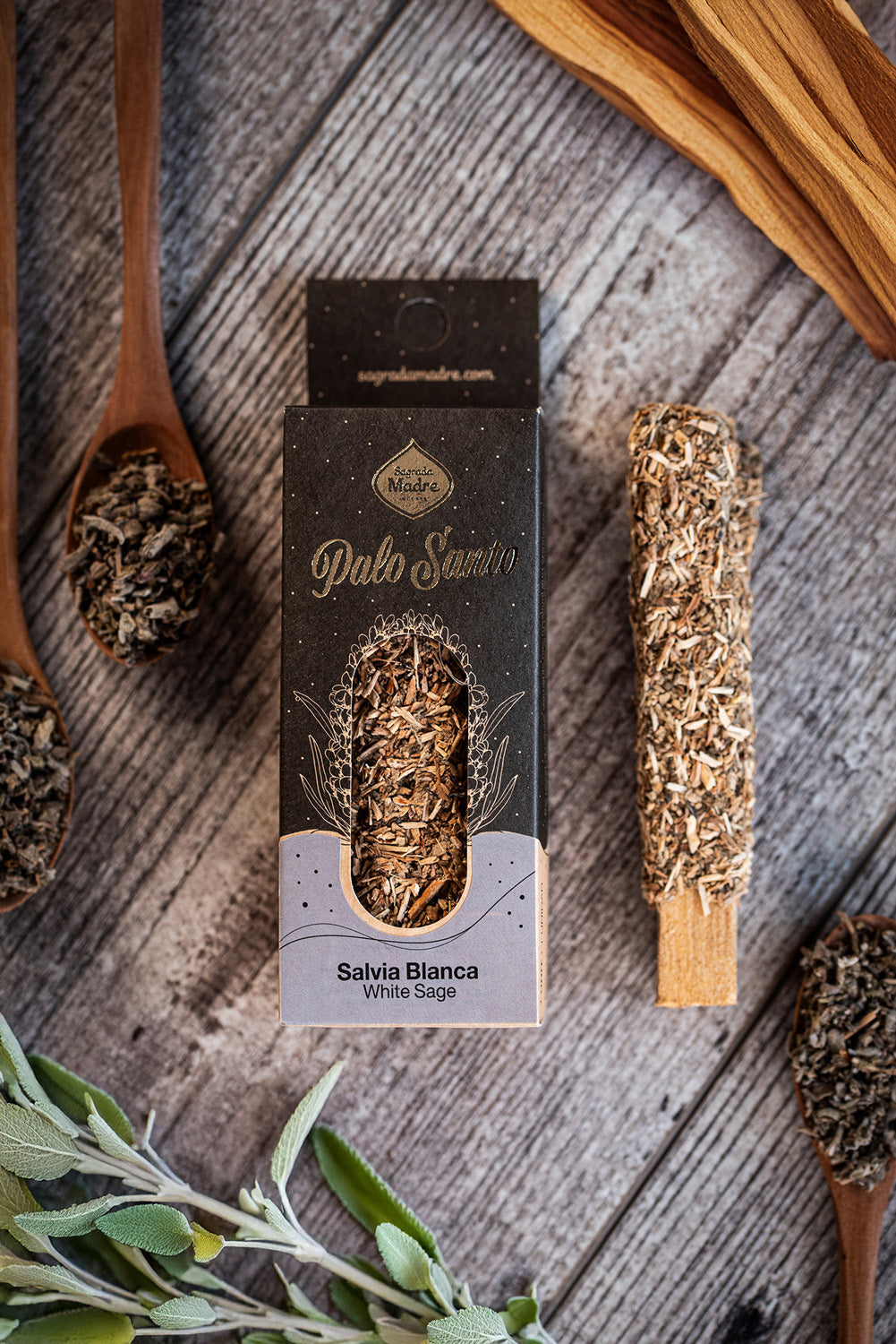 Palo Santo met Witte Salie, Sagrada Madre stokje (20g)