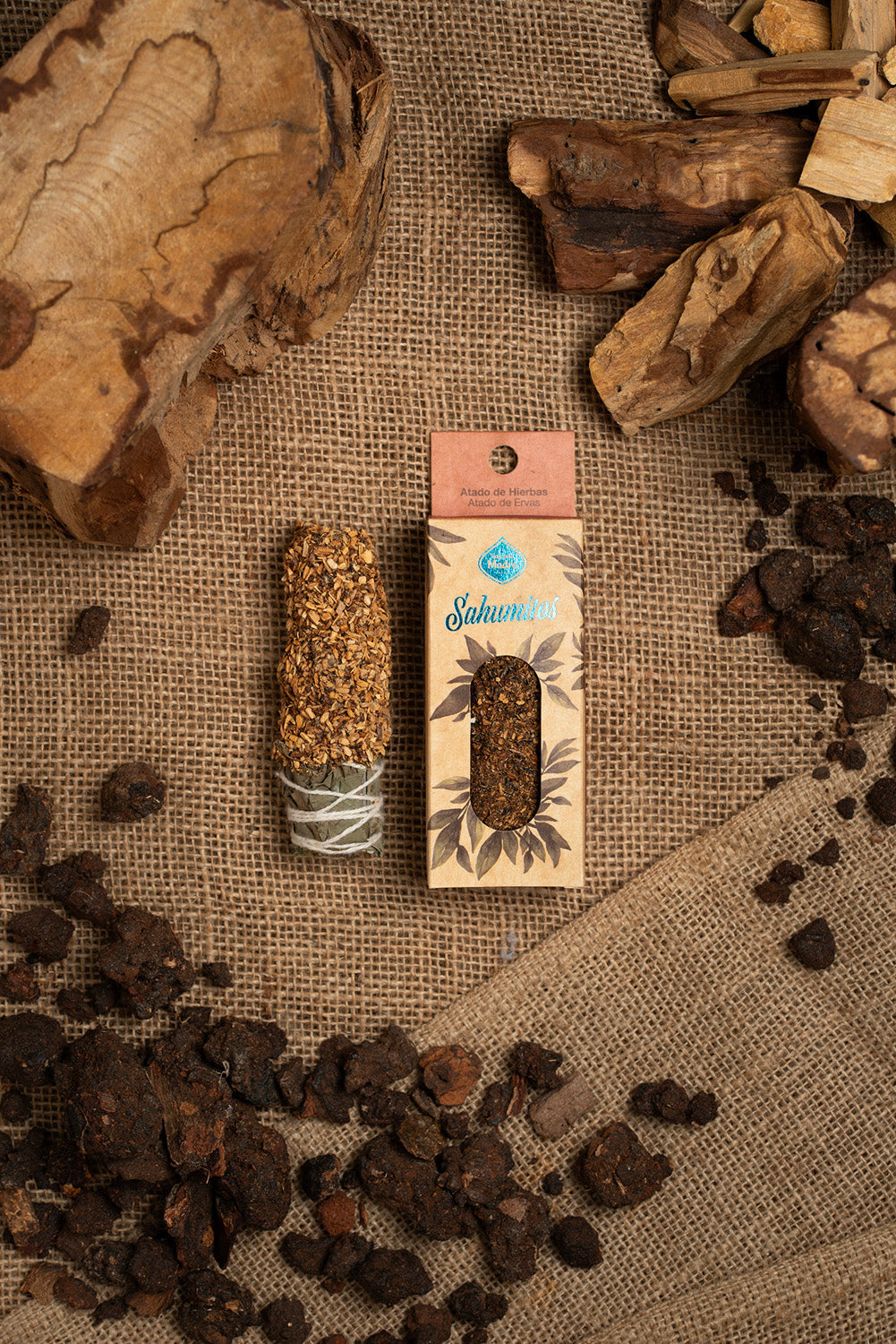 Palo Santo smudge stick, Sagrada Madre Sahumitos Mirre (4x4x12cm)