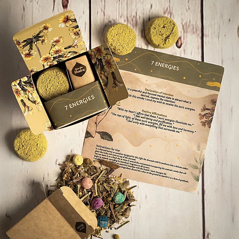 Sagrada Madre Incense Kit: Small Smudge, 7 Energies (±38 g)