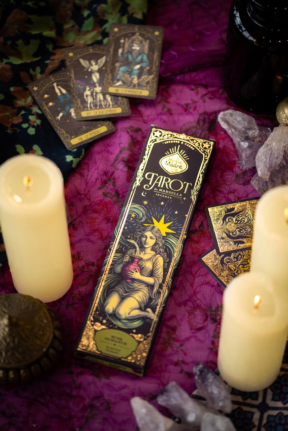 Sagrada Madre incense, Natuurlijke wierook Tarot Musk (±24g)