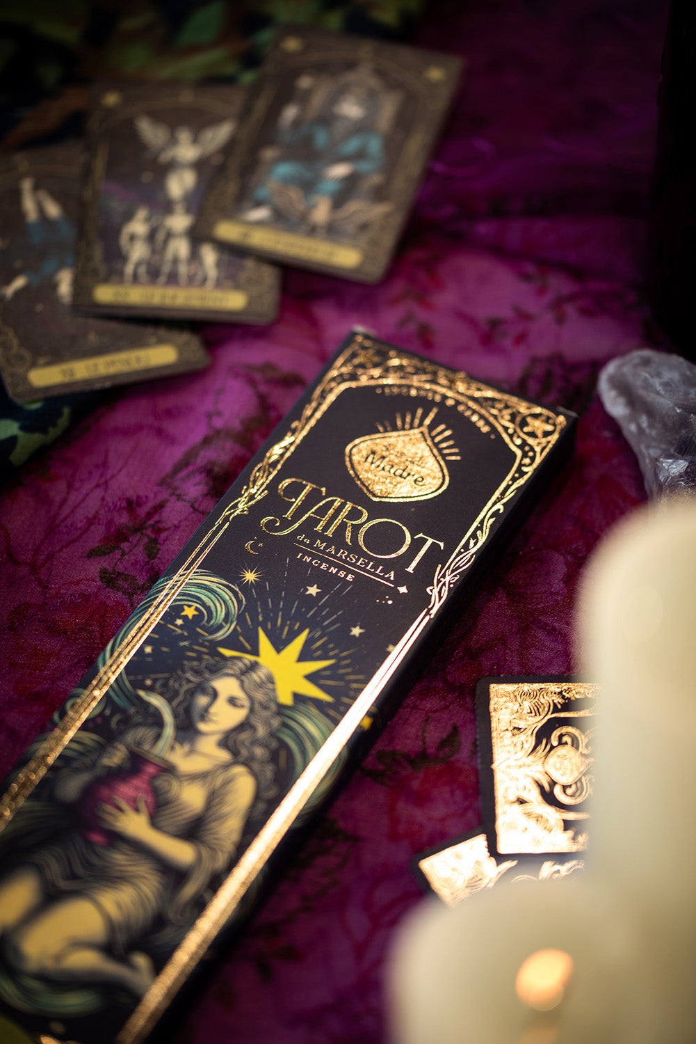 Sagrada Madre incense, Natuurlijke wierook Tarot Musk (±24g)