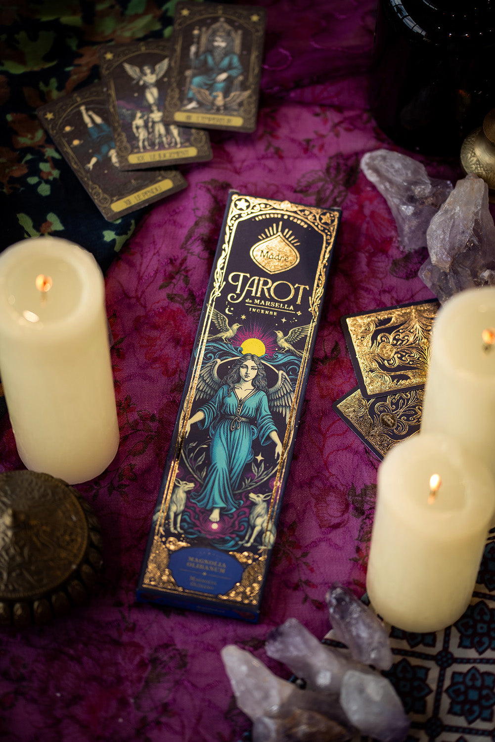 Sagrada Madre wierook, Tarot Marsella Magnolia (24g)