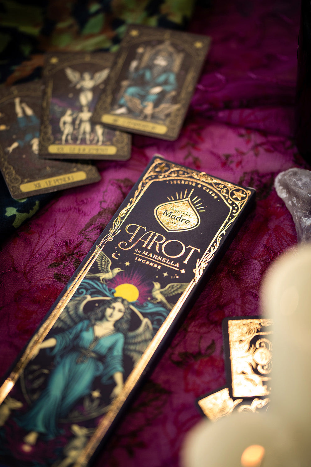 Sagrada Madre wierook, Tarot Marsella Magnolia (24g)