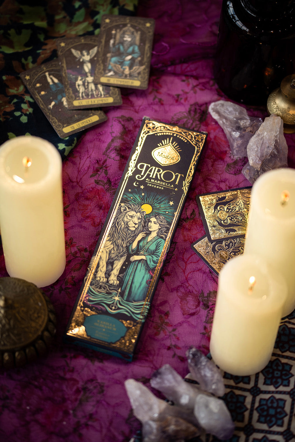 Sagrada Madre wierook, Tarot de Marsella Vanilla Frankincense (±24g)