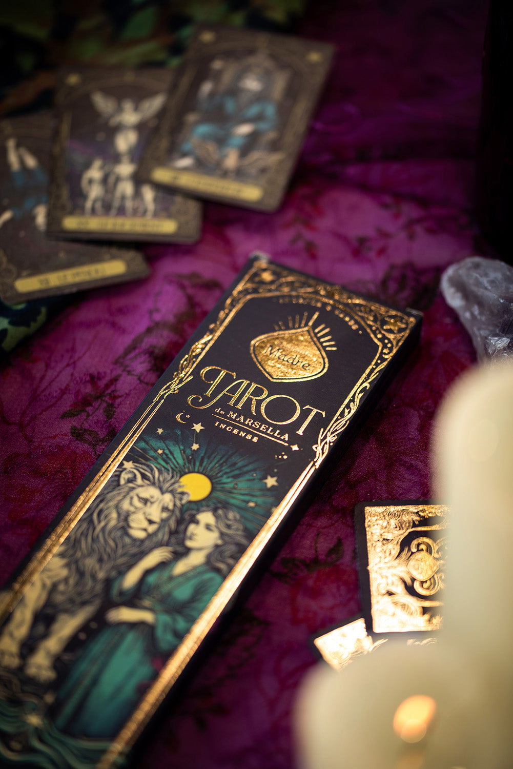 Sagrada Madre wierook, Tarot de Marsella Vanilla Frankincense (±24g)