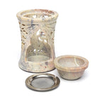 Wierookbrander olieverdamper Levensboom zeepsteen (10.5 cm)
