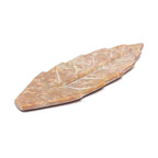 Zeepstenen wierookbrander bladvorm (25x8 cm)