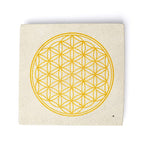 Wierookbrander Zandsteen Bloem Des Levens (10x10 cm)