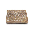 Soapstone Incense Burner: Tree of Life (10x10 cm)