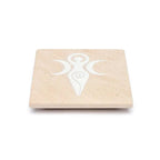 Wierookbrander zandsteen Godinnensymbool roze (10x10 cm)