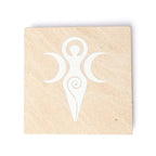 Wierookbrander zandsteen Godinnensymbool roze (10x10 cm)