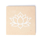 Wierookbrander lotus roze zandsteen (10x10 cm)