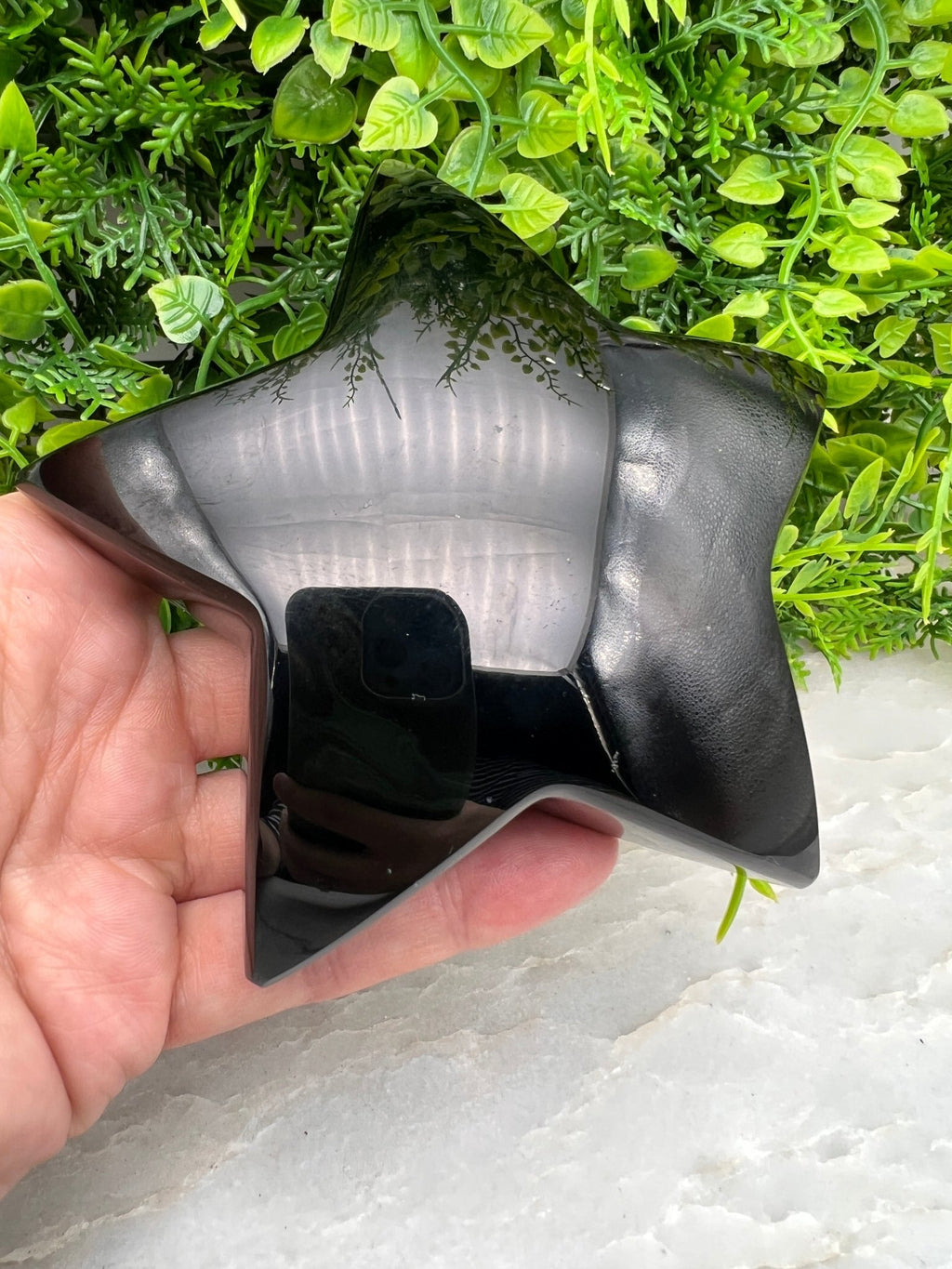 Zwarte Obsidiaan ster by KEY LIME STORE