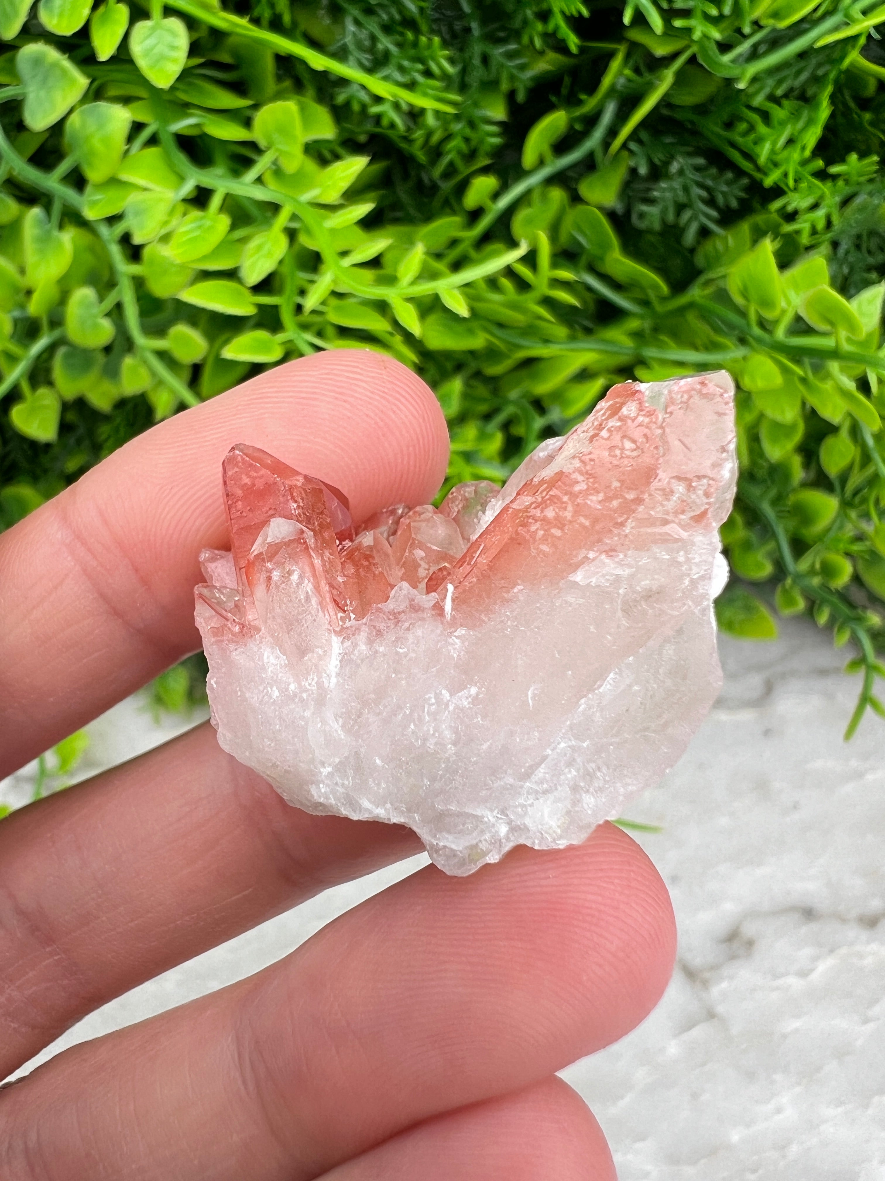 Red Healer (Hematoïde kwarts) cluster (3 cm)