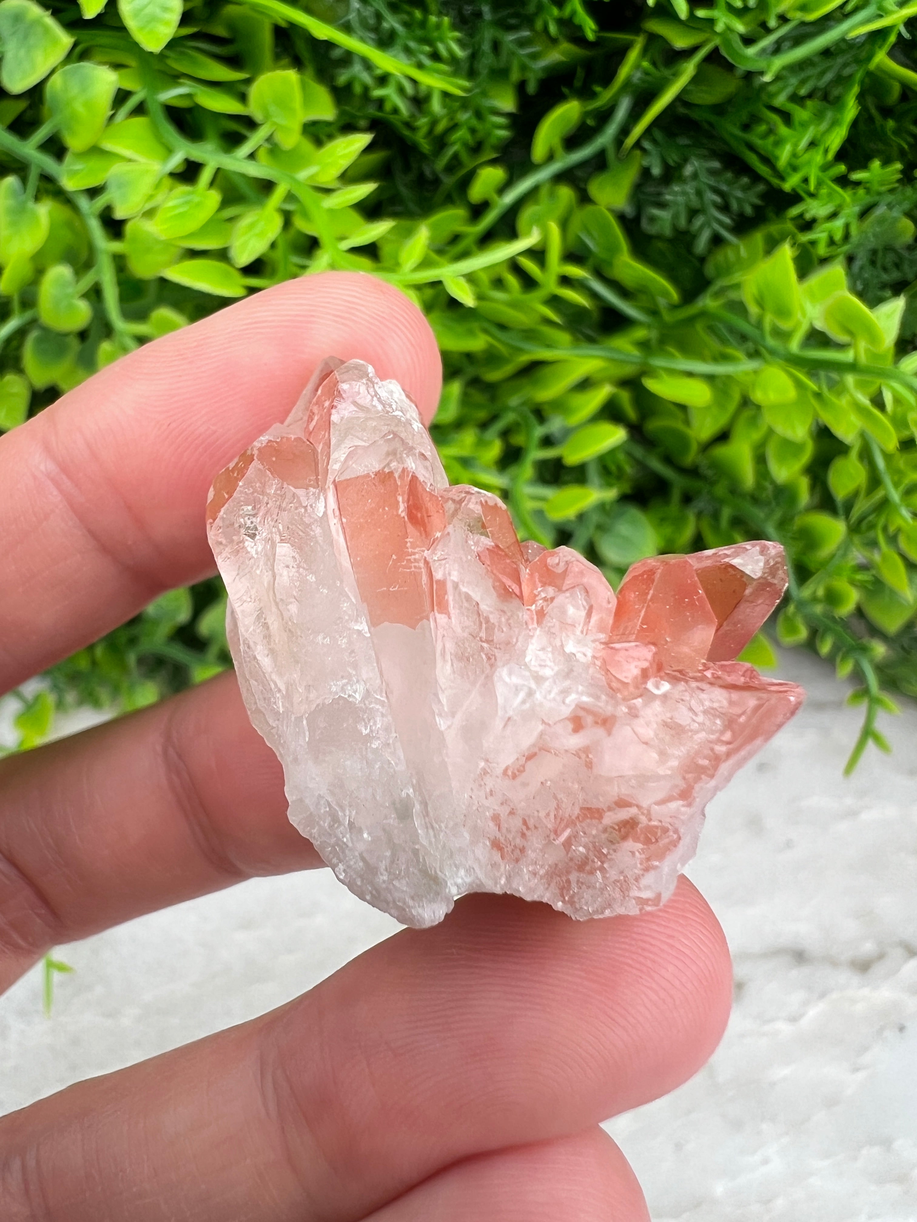 Red Healer (Hematoïde kwarts) cluster (3 cm)