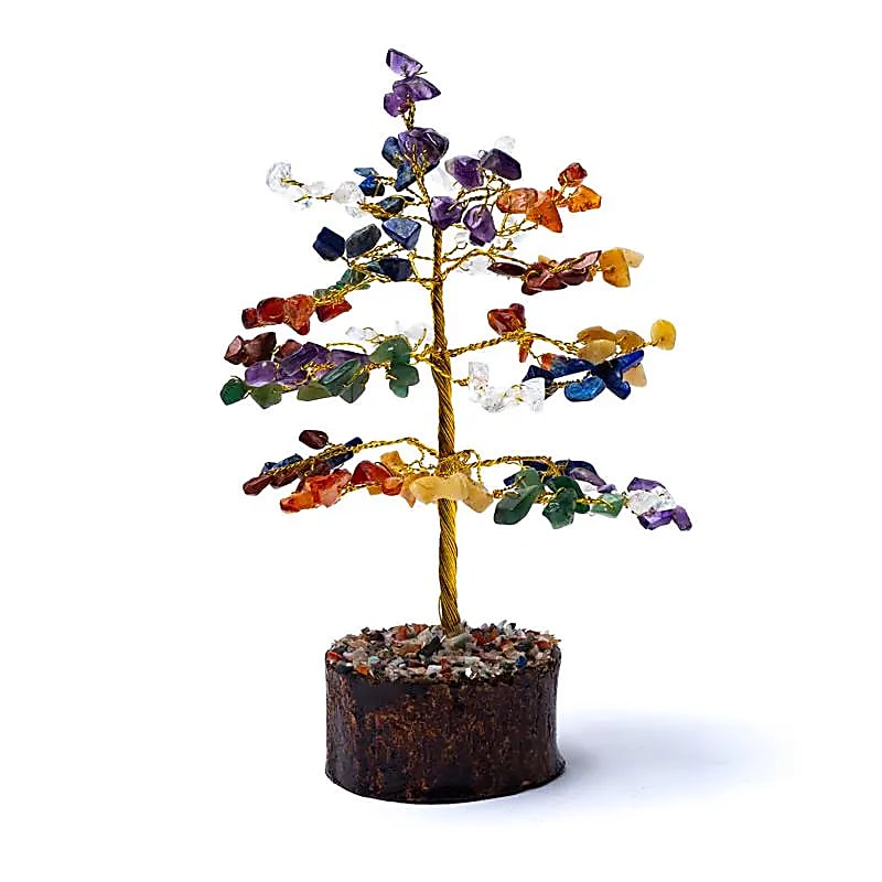 7-Chakra Gemstone Tree (±18 cm)