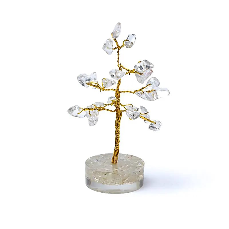 Bergkristal edelsteenboom (±8cm)