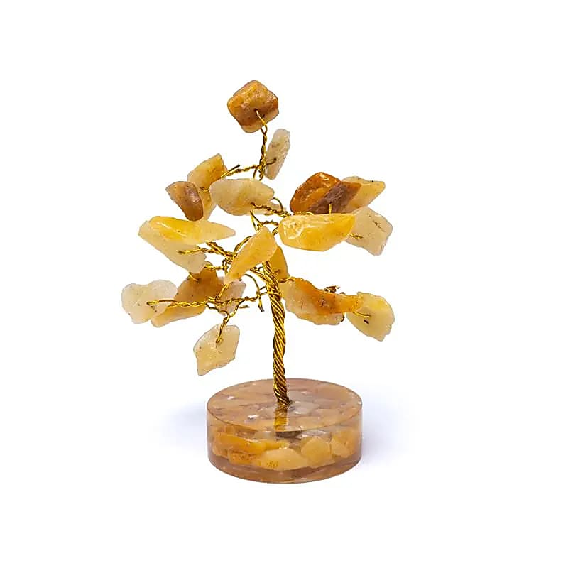 Edelsteenboom 8cm golden healer limoniet kwarts