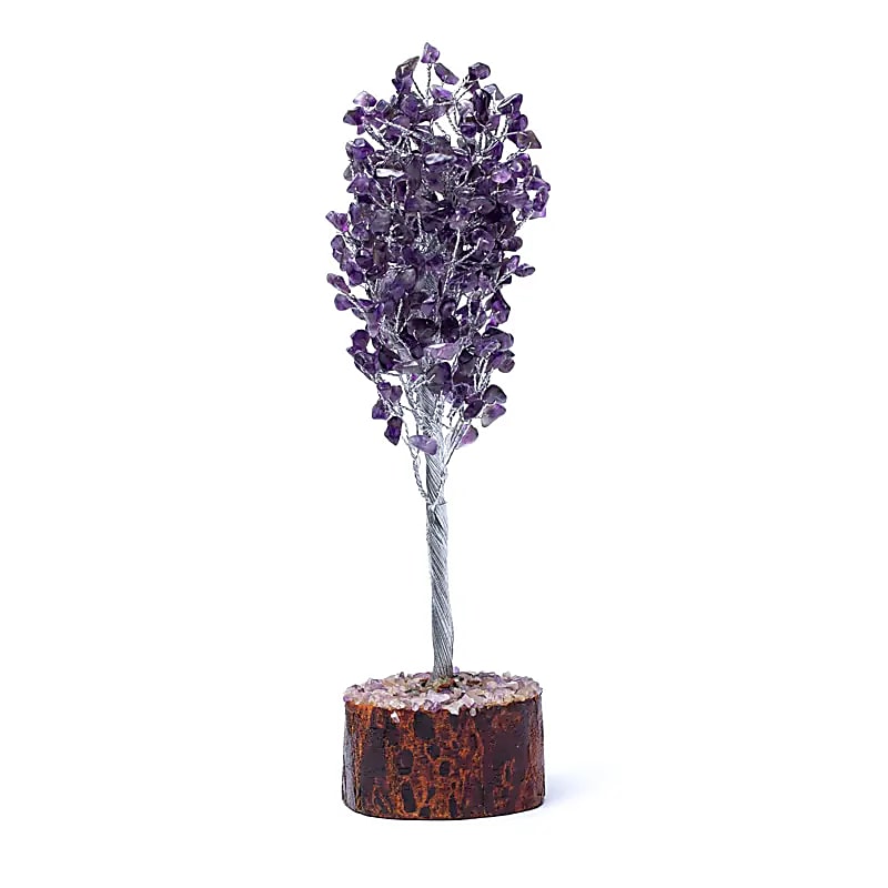 Amethist edelsteenboom, (±23cm)