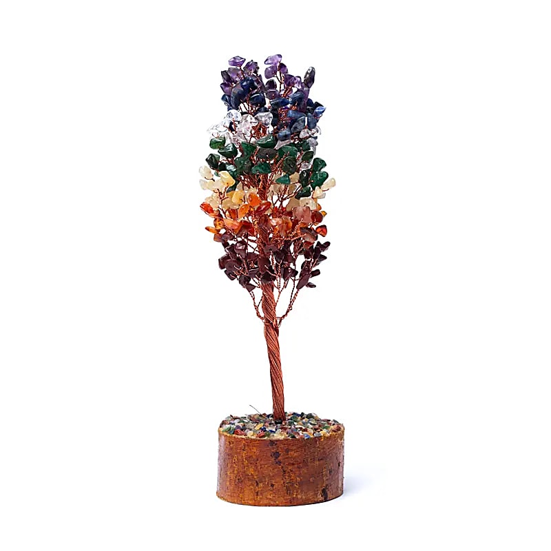 Edelsteenboom 7 chakra (±23cm)