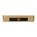 Incense Burner with Storage Box: Flower of Life, Black Tourmaline (31.5 cm)