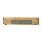 Incense Burner Storage Box: Tree of Life, Amazonite, Mango Wood (31.5 cm)
