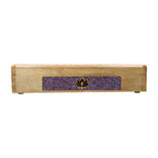 Wierookbrander lotus amethist mangohout opbergdoos (31,5cm)